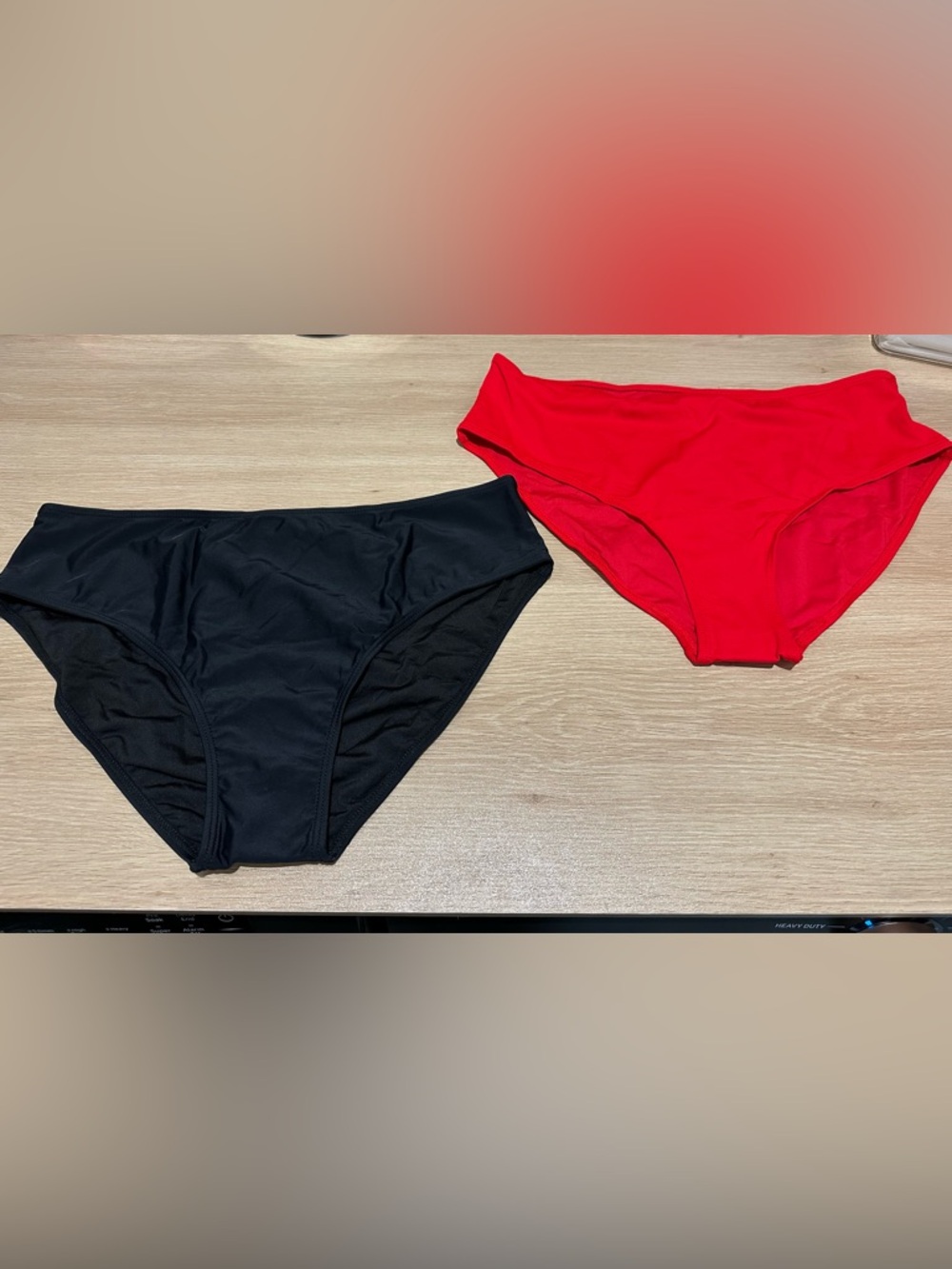 Bundle of 2 XL Classic Bikini Bottoms in Black and Red